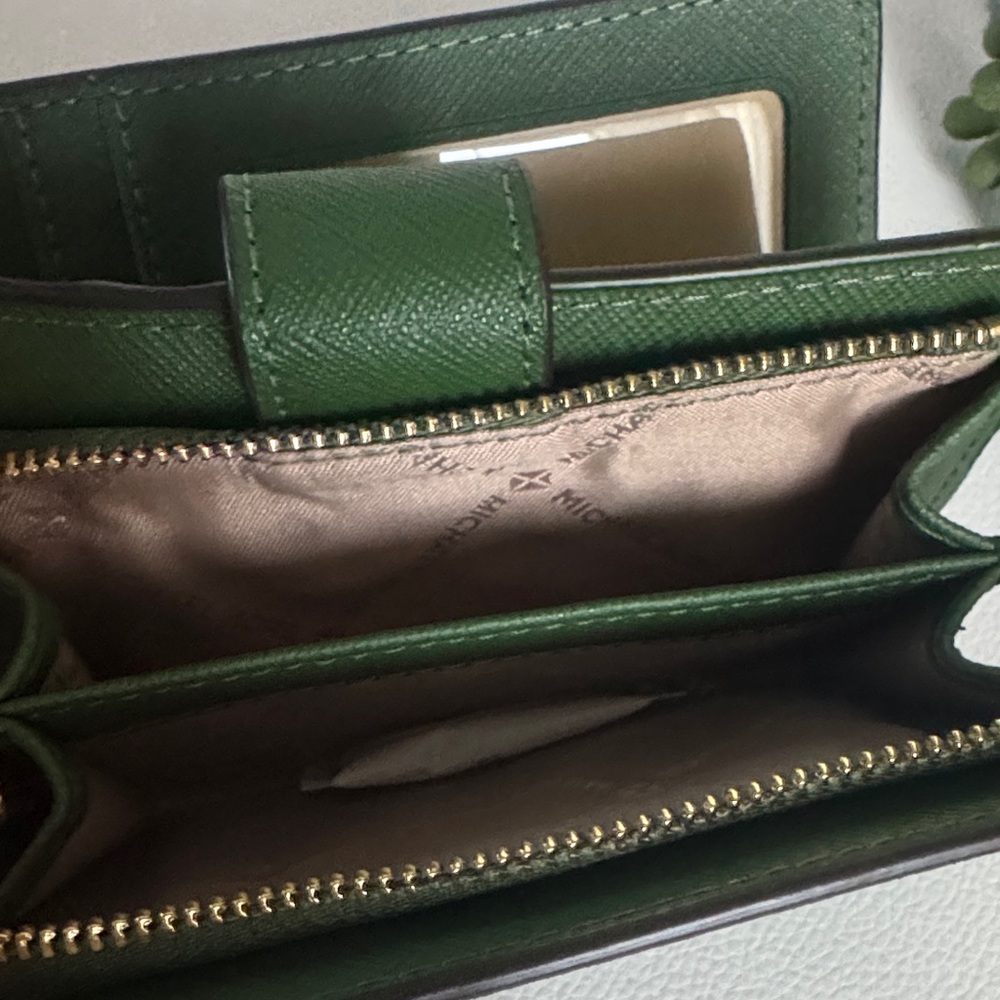 Michael Kors Dark Green Wallet - Picture 8 of 13